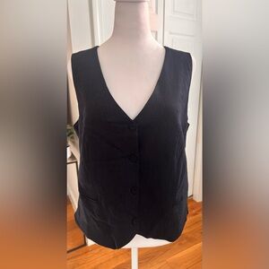 Nicole Miller New York Vest | Large | Navy Heather